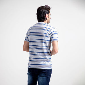 Stone Harbor Men's T-Shirt MEN'S STRIPER GREY CREW SHIRT