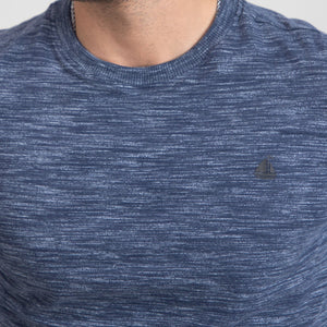 Stone Harbor Men's T-Shirt MEN'S TEXTURED NAVY LONG SLEEVE TEE SHIRT