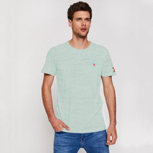 Stone Harbor Men's Tee Shirt MEN'S NATURAL AQUA TEE SHIRT
