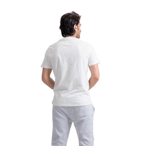 Stone Harbor Men's Tee Shirt MEN'S OFF WHITE MELANGE CREW TEE SHIRT