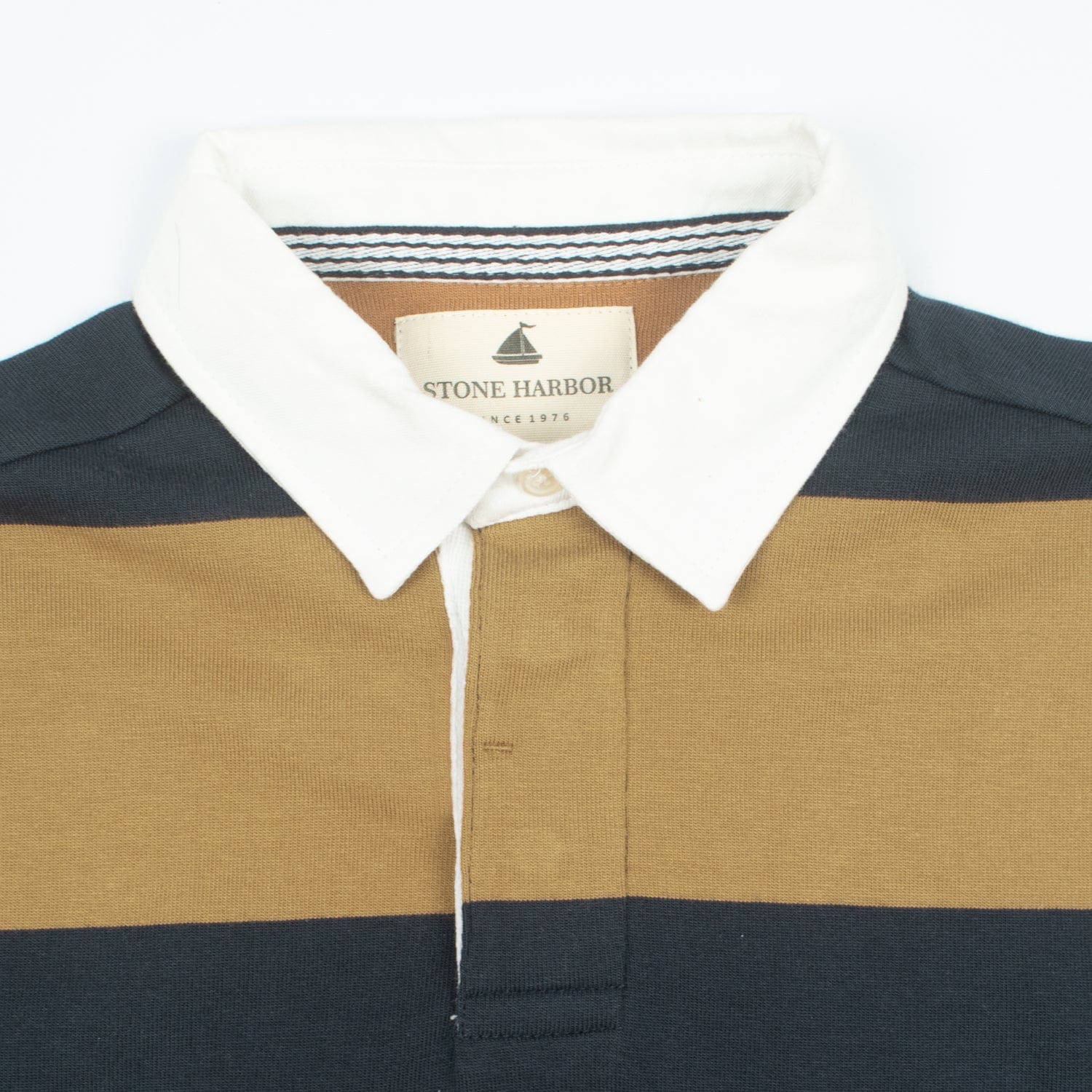 Stone Harbor Men's Tee Shirt MEN'S TREDNY LONG SLEEVES POLO