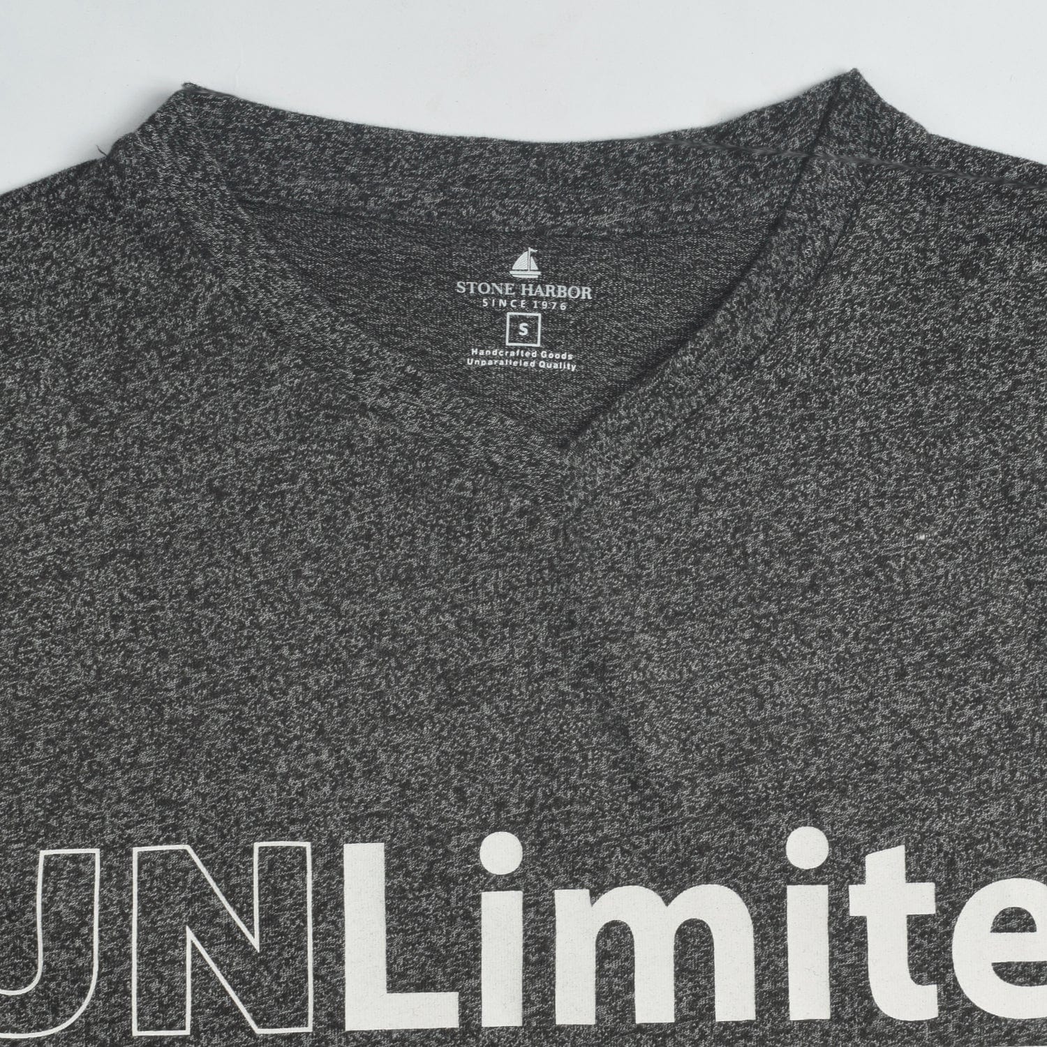 Stone Harbor Men's Tee Shirt Charcoal / S MEN'S UNLIMITED CHARCOAL TEXTURED TEE SHIRT