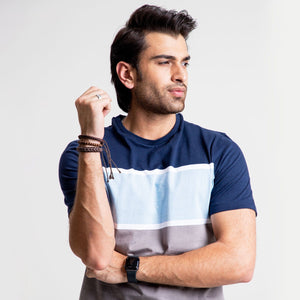 Stone Harbor Men's Tee Shirt MEN'S YARN DYED PANELS TEE SHIRT