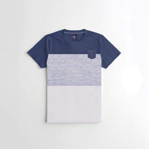 Stone Harbor Men's Tee Shirt White Striper / S MEN'S COLOR BLOCK POCKET TEE SHIRT