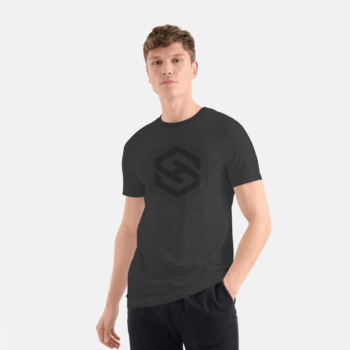 Stone Harbor T-shirts MEN&#39;S CHARCOAL SH GRAPHIC T-SHIRT
