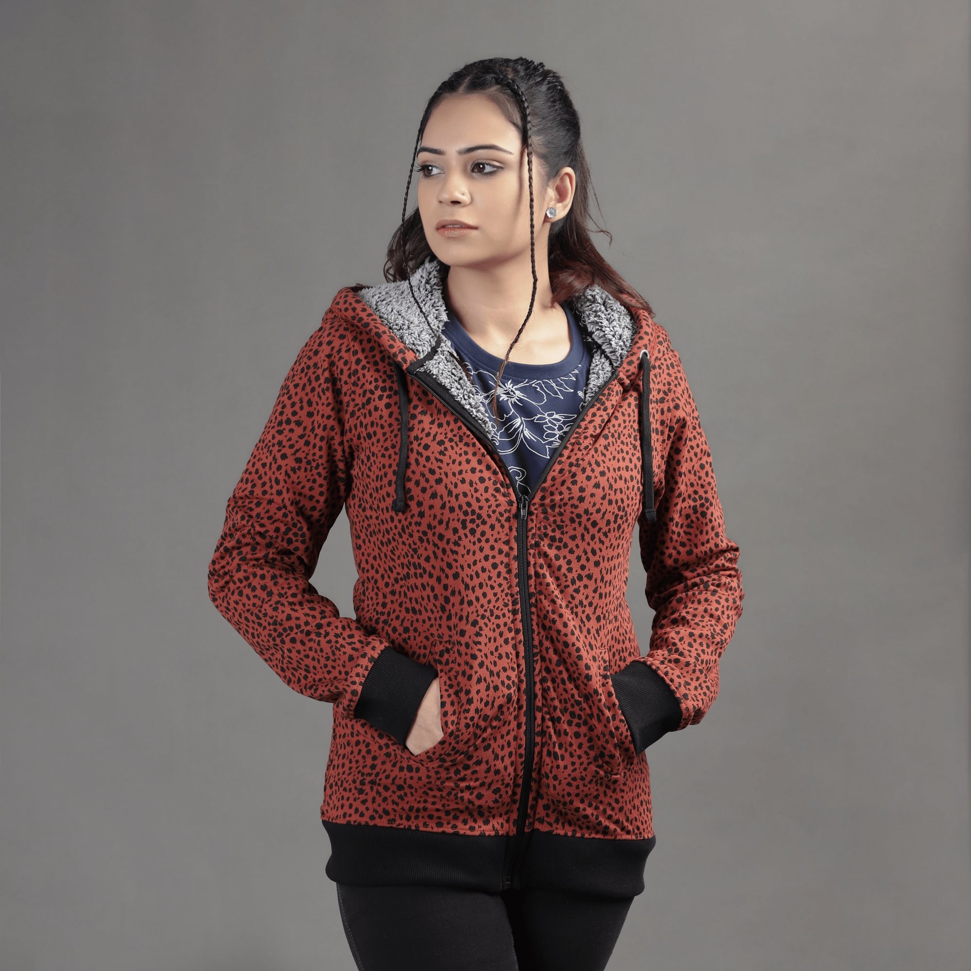 Stone Harbor Women Hoodie WOMEN'S AOP FUR HOODIE