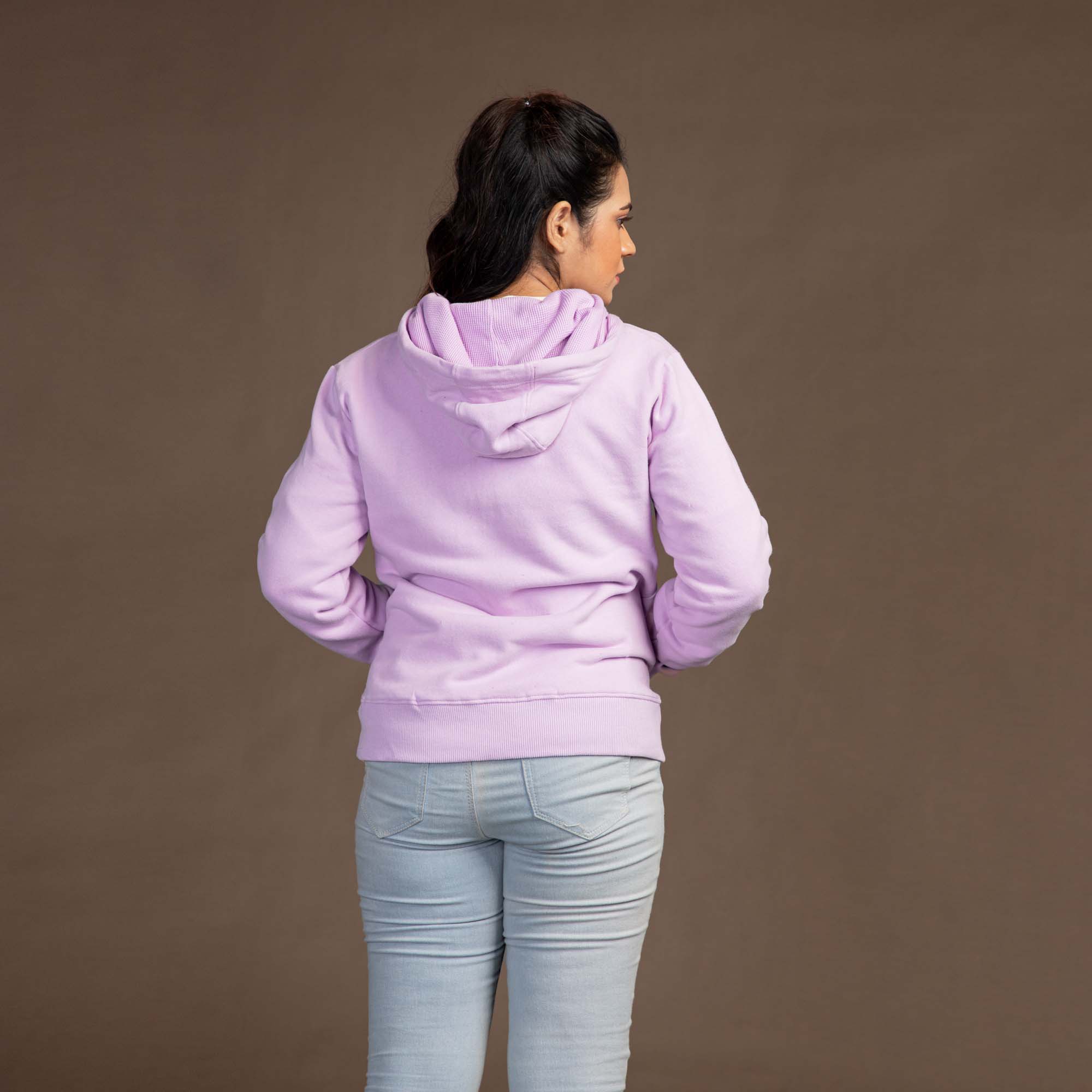 Stone Harbor Women Hoodie WOMEN'S LIGHT PURPLE FLEECE HOODIE
