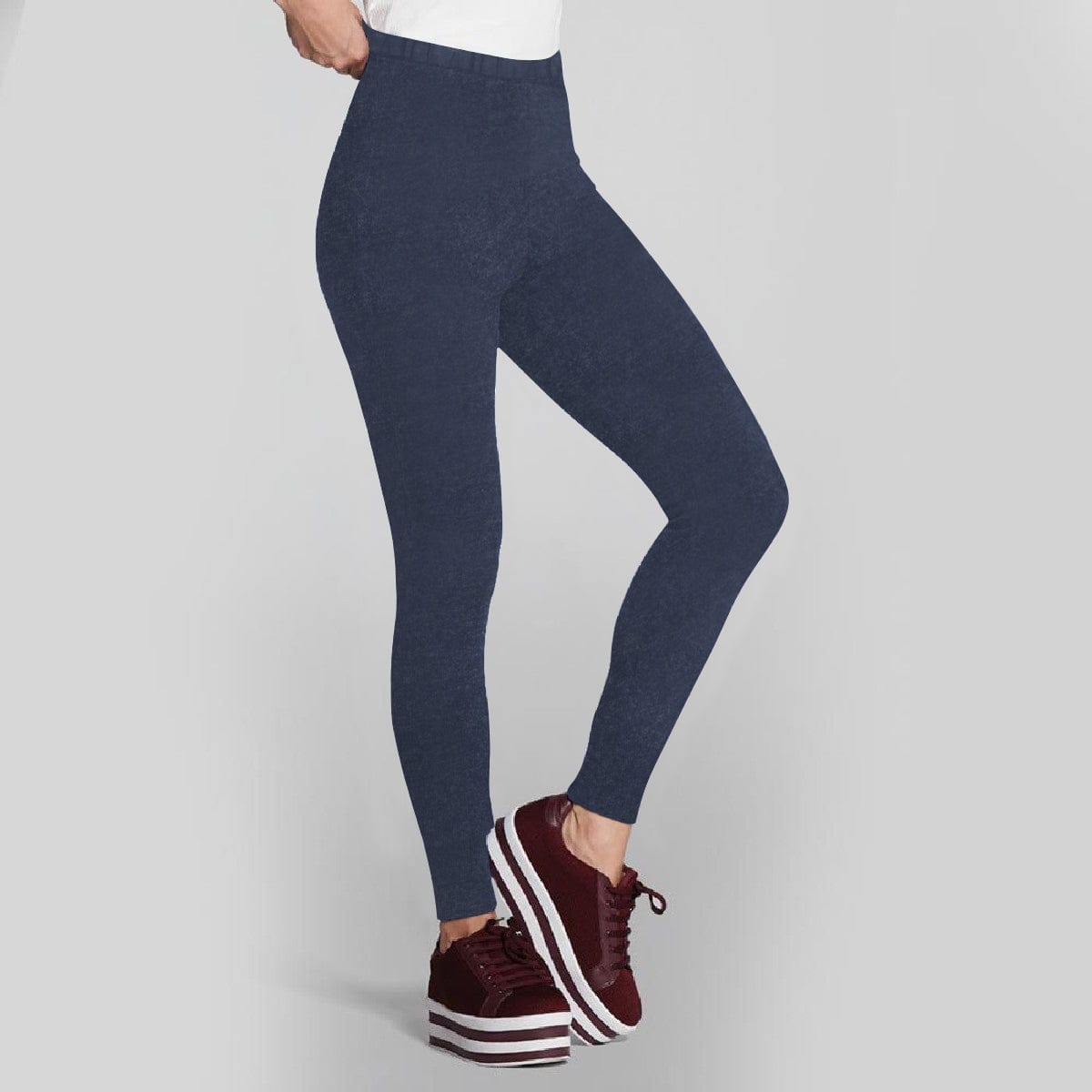 Stone Harbor women Leggings Navy / S WOMEN'S NAVY STRETCHY LEGGINGS