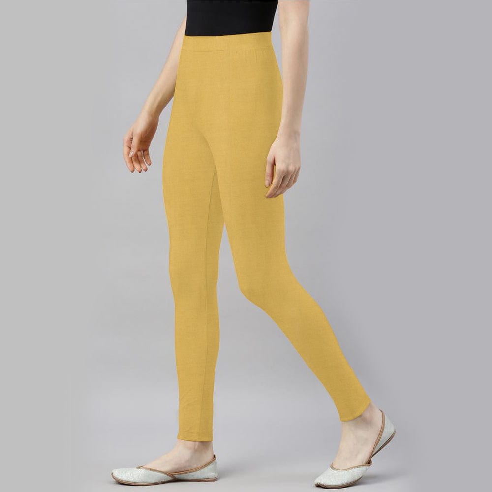 Mustard yellow leggings women's top