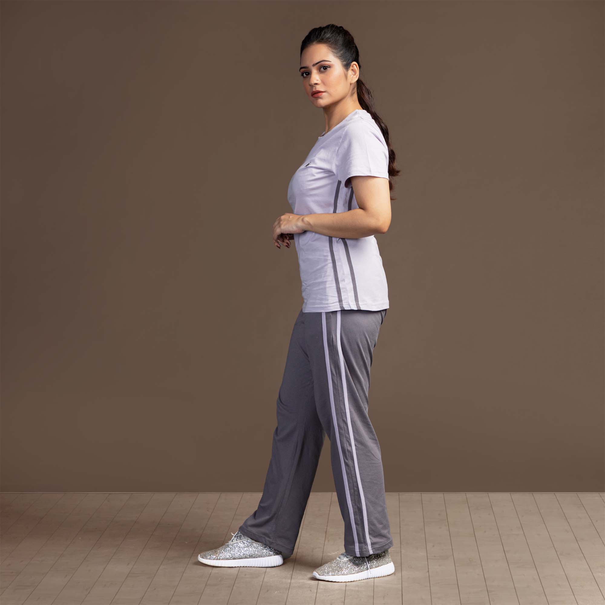 Stone Harbor WOMEN'S TRACK SUITE WOMEN'S LILAC EXCLUSIVE TWIN SET