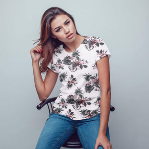 Stone Harbor Women T Shirt Dark Pink / S-10 Women's Stone Harbor 3D Floral Tee Shirt