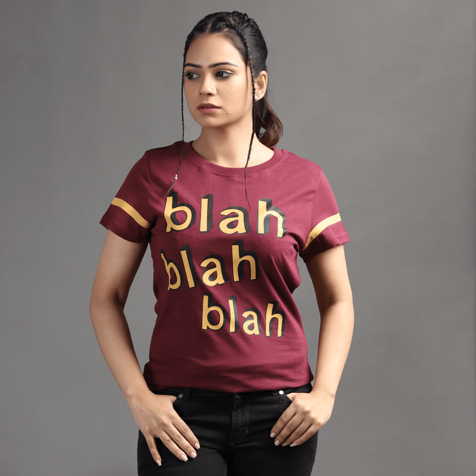Stone Harbor Women T Shirt Maroon / S (10) WOMEN'S VIBRANT HUE GRAPHIC TEE SHIRT