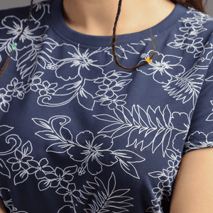 Stone Harbor Women T Shirt WOMEN'S SPLASHY FLORAL PRINTED T-SHIRT